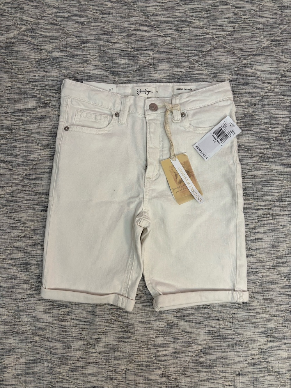 Jessica Simpson Cherish Bermuda Girls Shorts Sz 10 NWT -
